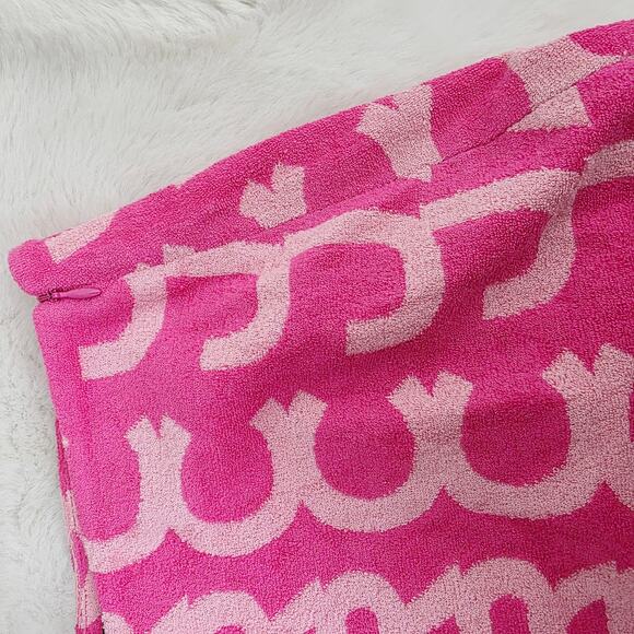 Marc Jacobs Pink Monogram Terry Mini Skirt M NWT Y2K Resort Pool Party - Picture 10 of 11